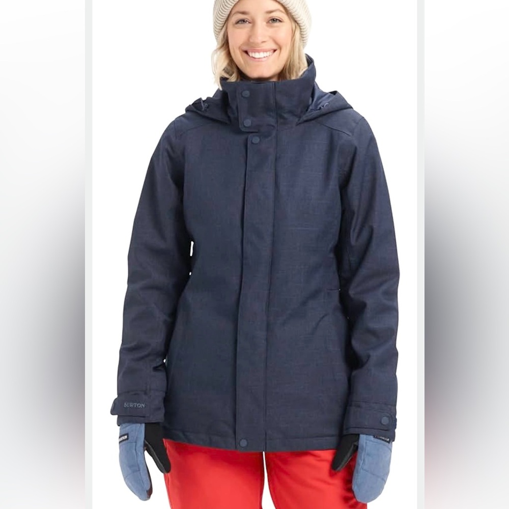 Burton Women's Jet Set Insulated Jacket Snowboard Ski Navy Blue Sz XL